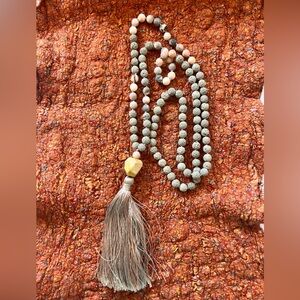 Beautiful Mala Beads with crystal tassel pendant
